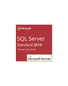 SQL Server 2019 Standard + 10 User CAL License