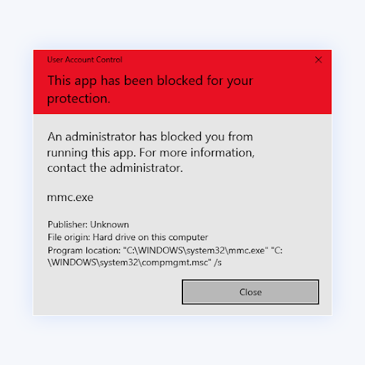 Bypass “An Administrator Has Blocked You From Running This App” Warning in Windows 10