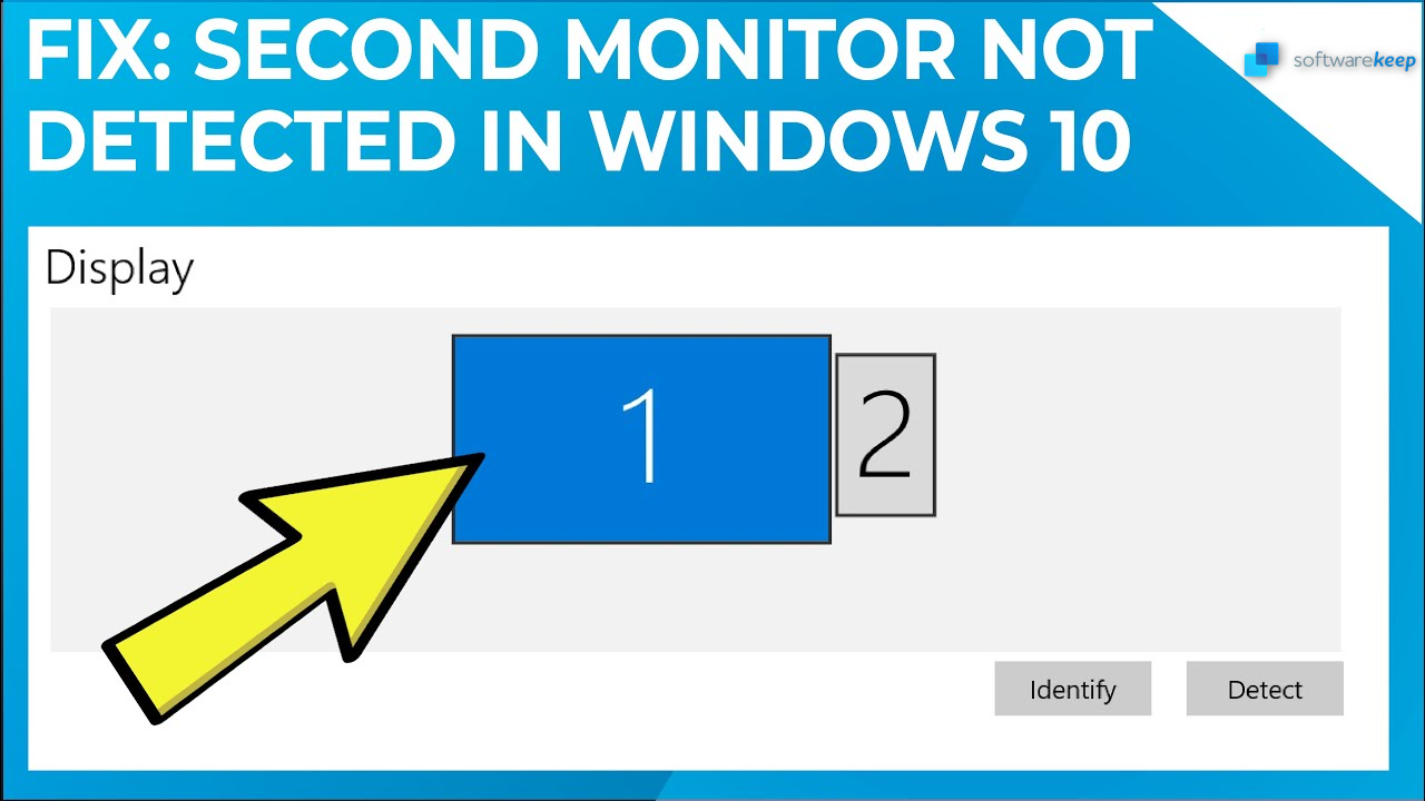 Windows 10 לא מגלה את Mornorath השני