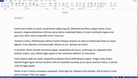 ms word zooming