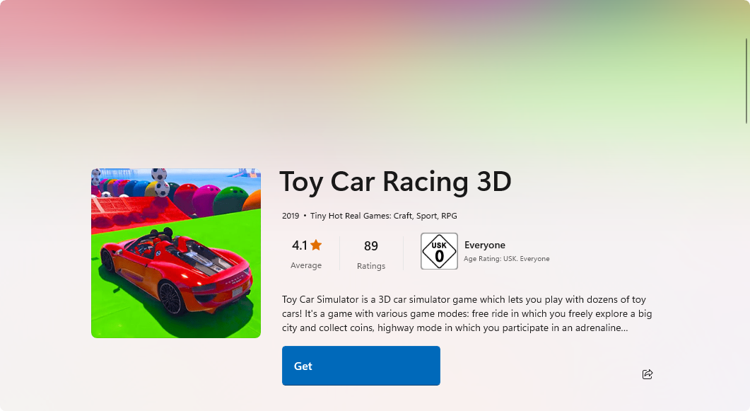 Hračky Racing 3D