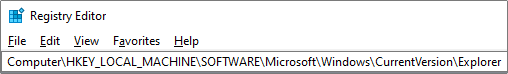 windows registry folder
