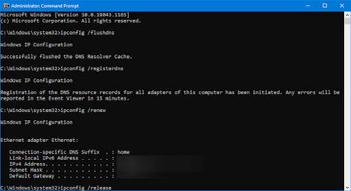 flash DNS in command prompt