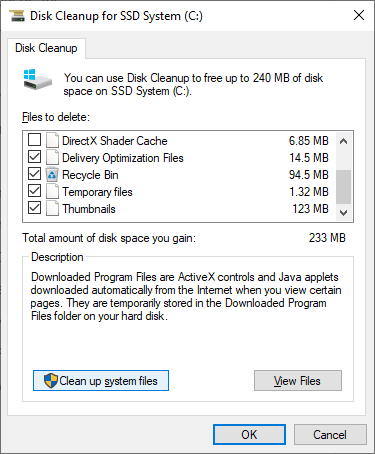 delete files