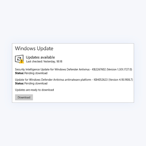 Windows 10 Update Status Stuck on Pending