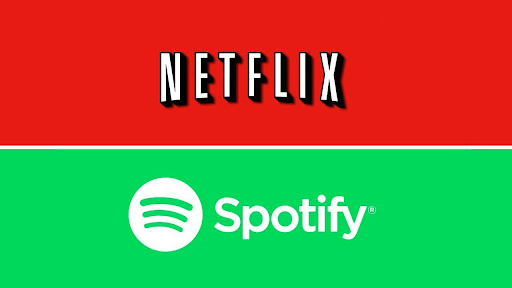 Netflix and Spotify gift card