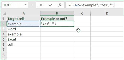 If cell contains specific text, then return a value (case-sensitive)