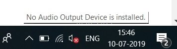 How to Fix the “No Audio Output Device Is Installed” Error on Windows 10 (1)
