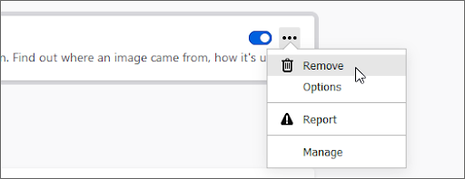 remove extensions on firefox