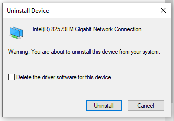 Delete driver software for this device