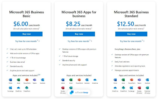 Microsoft 365 plans