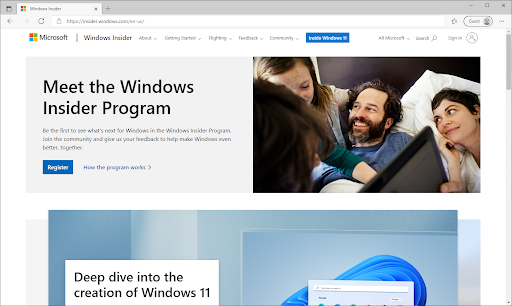 Windows 10 insider program