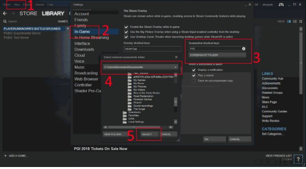 How to access and use Steam screenshot folder on Windows 10