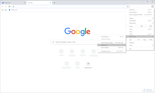 enable allow in incognito for extension in chrome