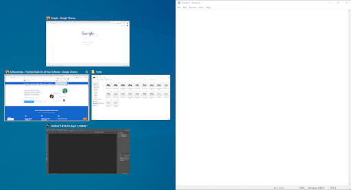 plit screen in Windows 10