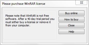 click on on of the WinRAR popup buttons