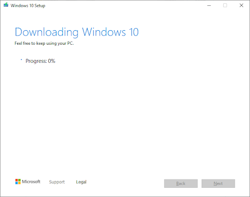install windows 10 version update