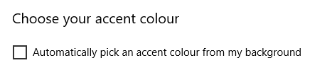 accent color