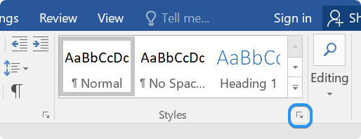 more styles in word