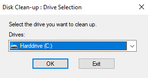 disk cleanup drive