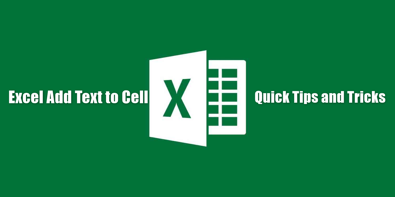 excel add text to cell
