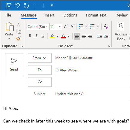 How to create and send emails on Outlook
