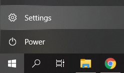 power settings option