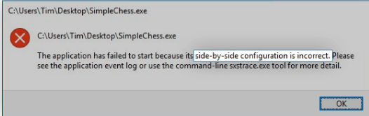how to be fix side by side construction error
