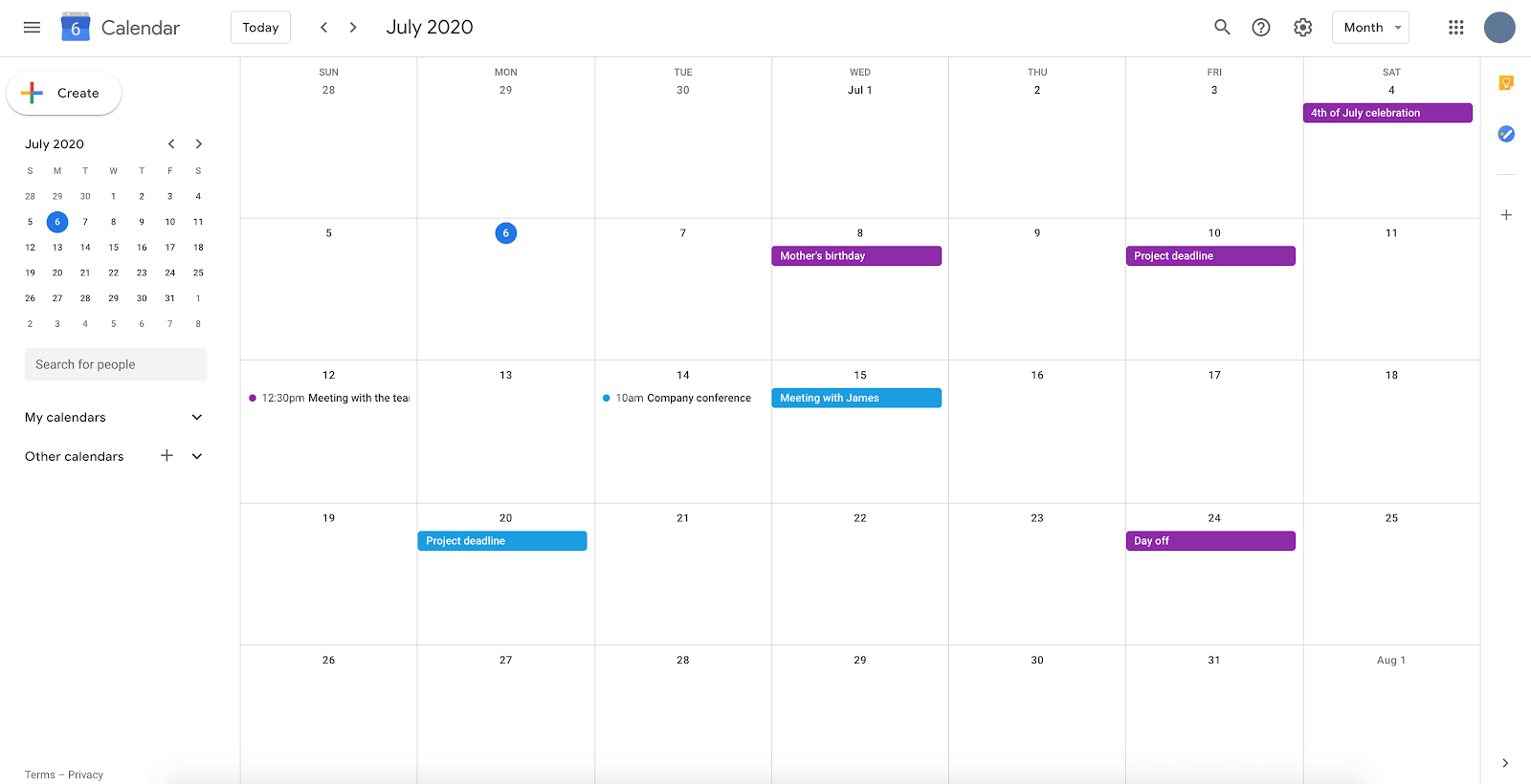 how to share calendar