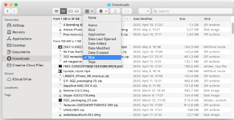 how to clear downloads folder on mac