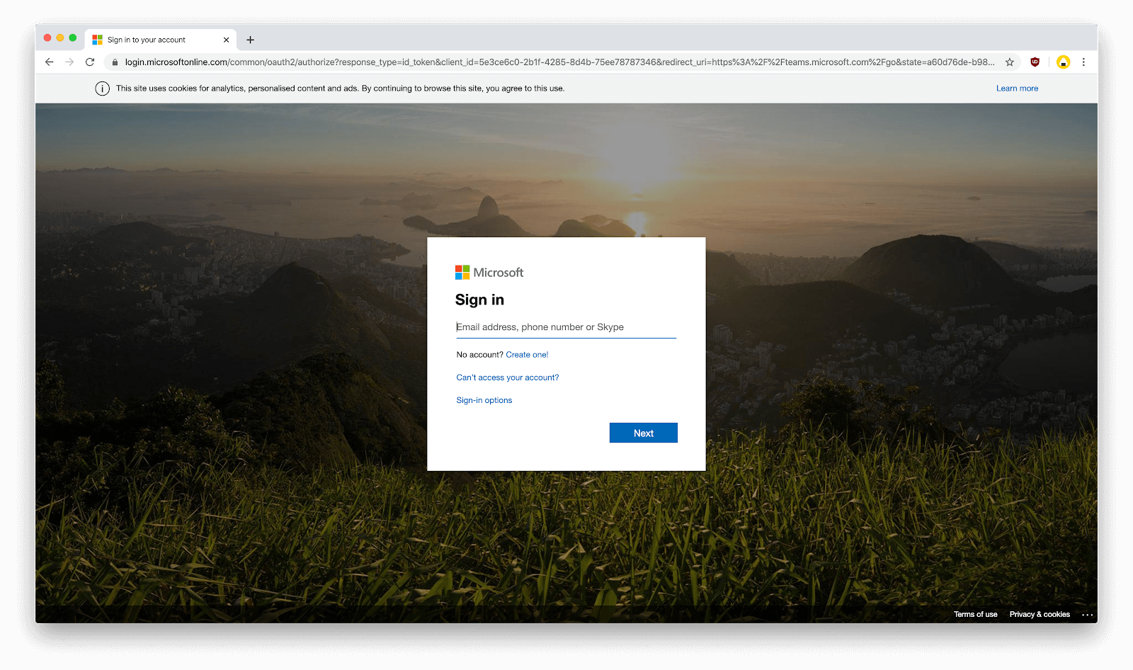 sign in microsoft account