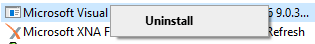 uninstall products