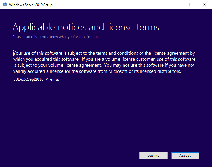in place windows server 2019 upgrade