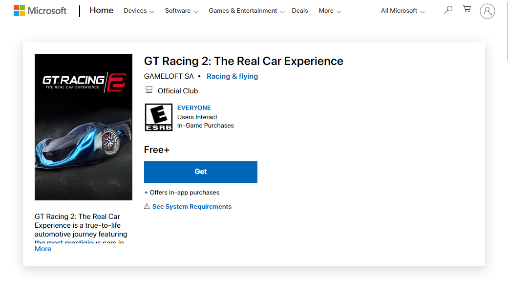 GT Racing 2: Trải nghiệm xe thực sự